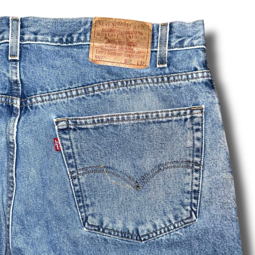 Vintage LEVIS Jeans Men 40x32 Denim Y2K 505 Regular Fit Straight Leg Zipper‎ Fly